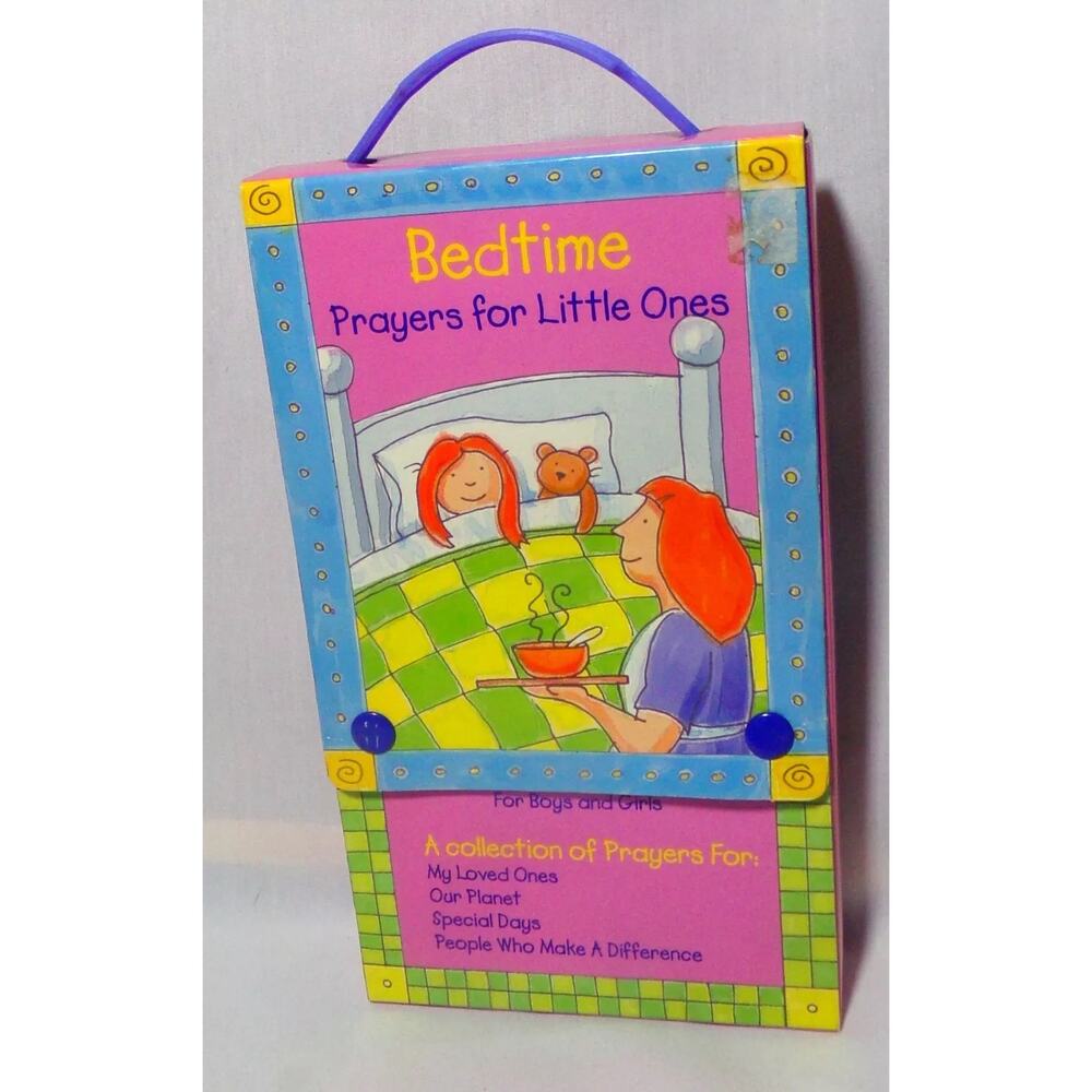 Set of four board books "Bedtime Prayers for Little Ones" in case with handle
